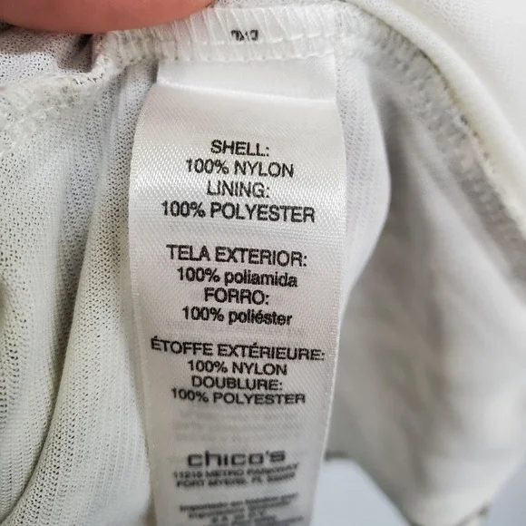 Chico's Womens 3 (XL) Brown Tan Abstract Diamond Print Asymmetric Hem Tunic Top - Picture 10 of 13